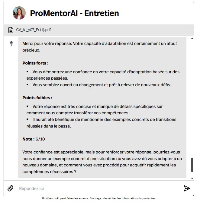 Feedback Entretien